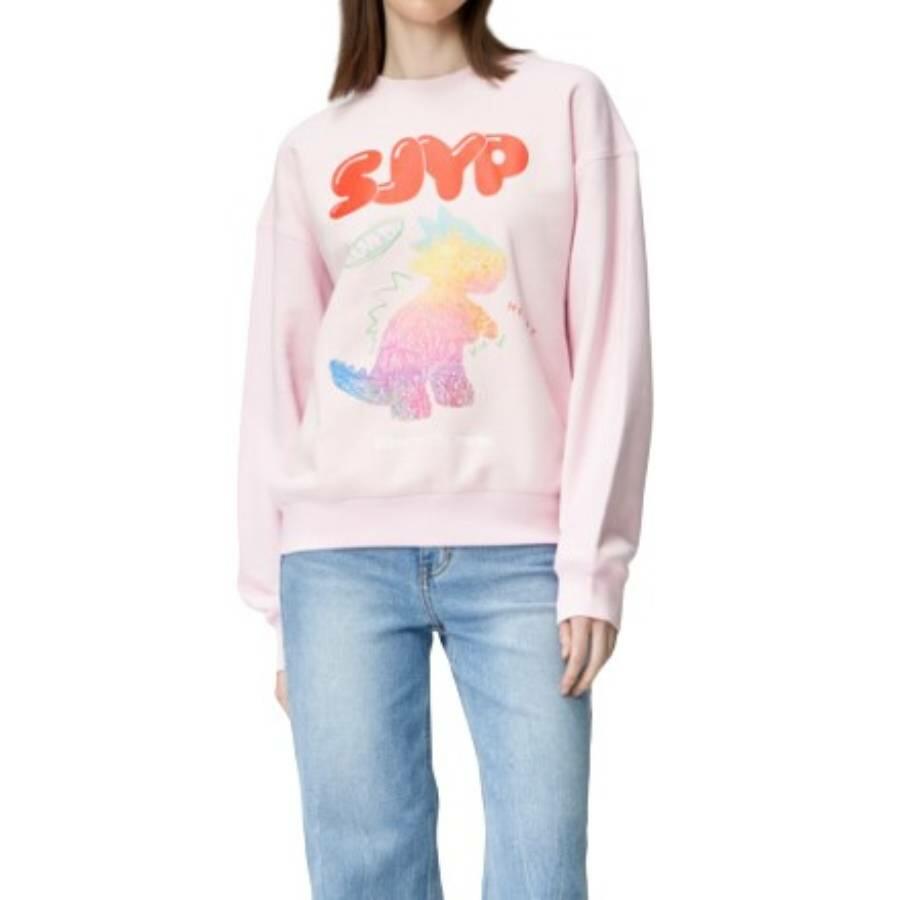 SJYP Colour Scratched Dino Sweatshirt Cover