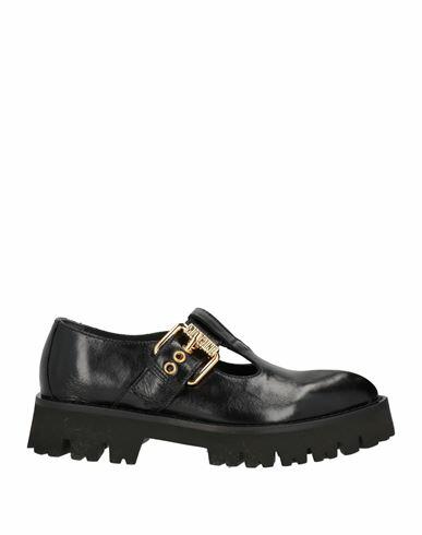 Moschino Woman Loafers Black Calfskin Cover