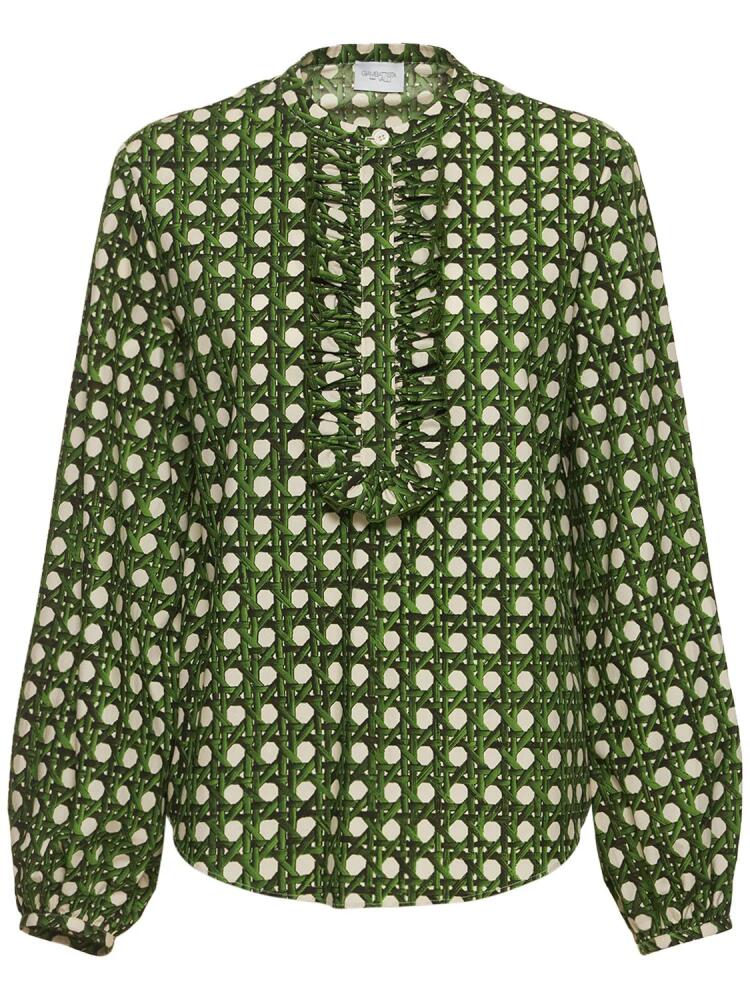 GIAMBATTISTA VALLI Printed Cotton Poplin Shirt Cover