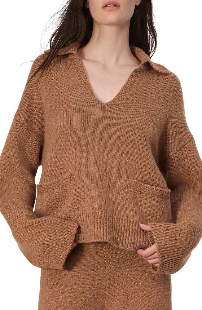 rag & bone Danica Wool & Cashmere Polo Sweater in Camel Cover