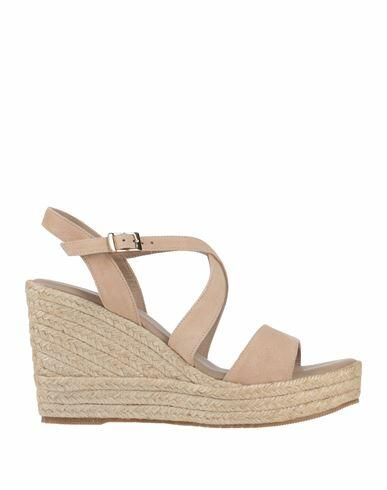 Paloma Barceló Woman Espadrilles Beige Leather Cover