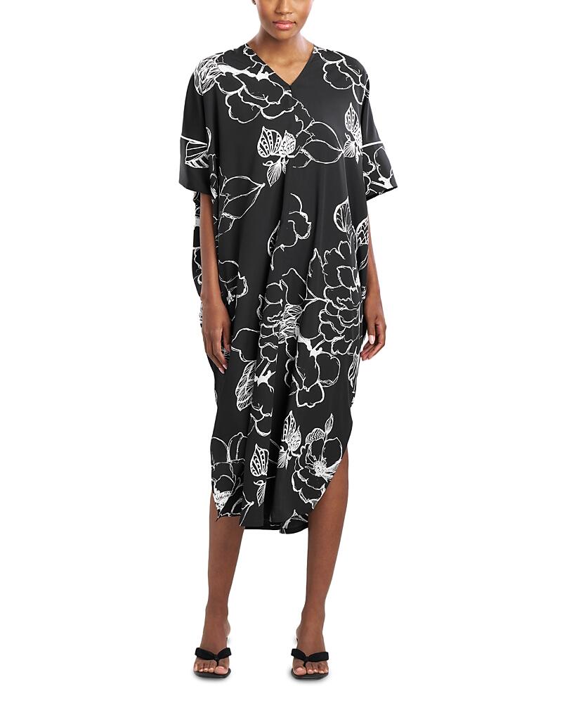 Natori Juliette Printed Satin Nightgown Cover