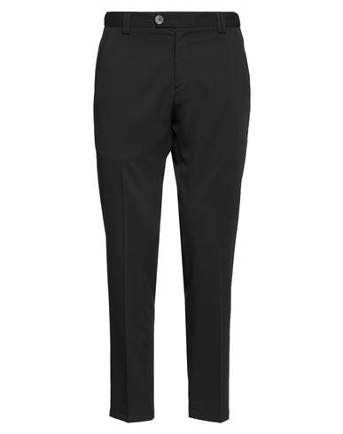 Alessandro Dell'acqua Man Pants Black Polyester, Viscose, Elastane Cover