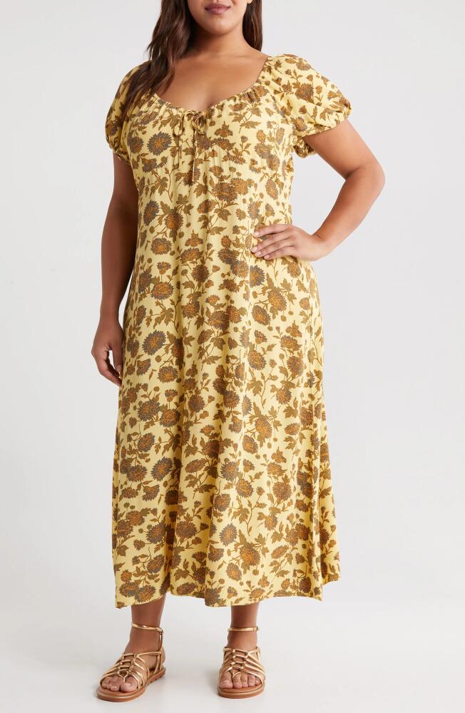 Treasure & Bond Floral Maxi Dress in Yellow- Olive Boutique Floral Cover