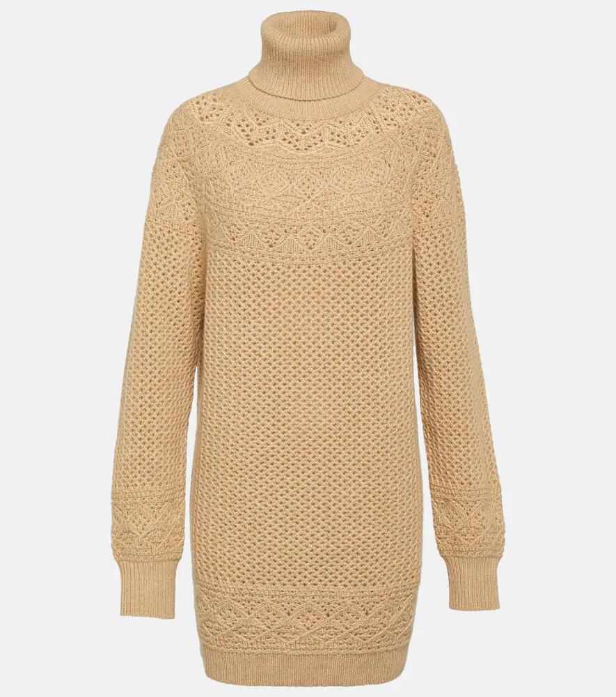 Loro Piana Crochet cashmere turtleneck sweater Cover