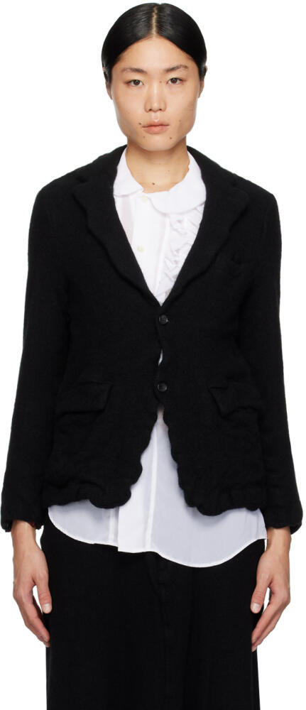 Black Comme des Garçons Black Paneled Blazer Cover