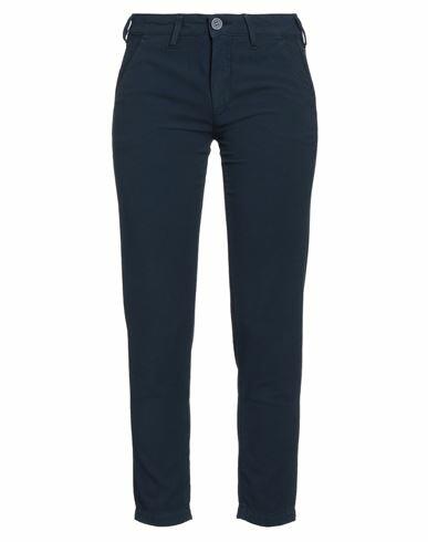 Barba Napoli Woman Pants Blue Cotton, Elastane Cover