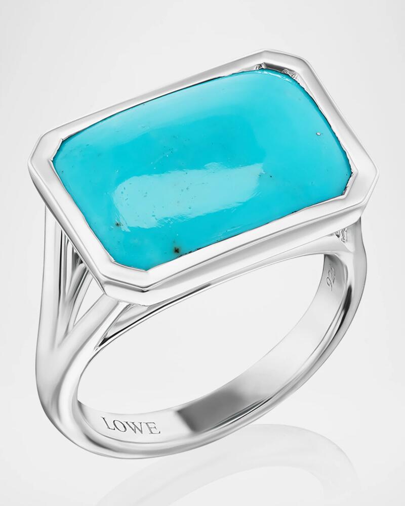 Sheryl Lowe Sterling Silver Turquoise Cabochon Joni Ring Cover