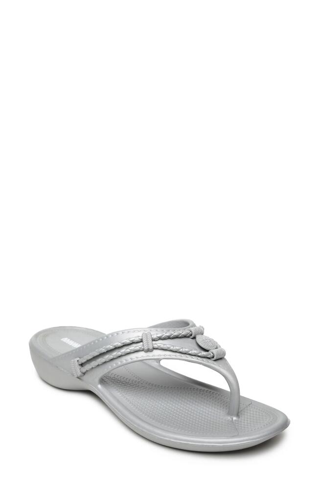 Minnetonka Silverthorne Prism Flip Flop in Grey Cover