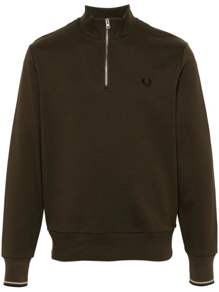 Fred Perry embroidered-logo sweatshirt - Brown Cover