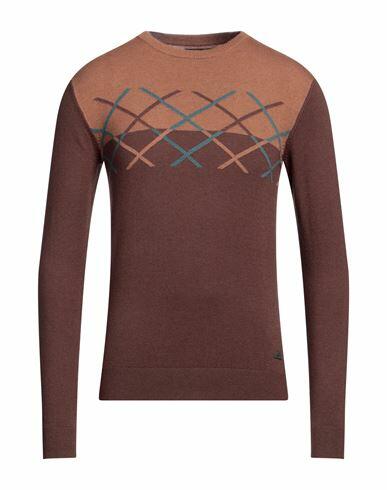 Yes Zee By Essenza Man Sweater Cocoa Polyamide, Acrylic, Wool, Polyester Cover