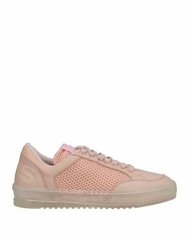 Cesare Paciotti 4us Woman Sneakers Blush Soft Leather, Textile fibers Cover