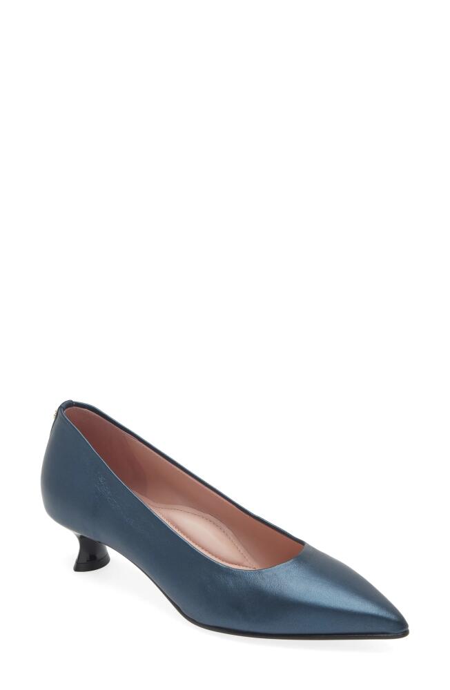 Naot Romy Pointed Toe Pump in Navy Nappa Leather Cover