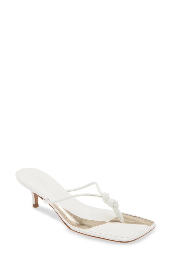 Schutz Poppy Stiletto Flip Flop in White Cover