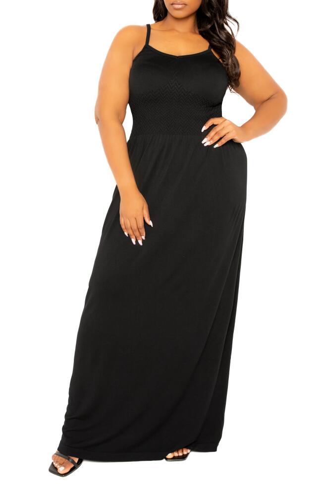 BUXOM COUTURE Seamless Maxi Dress in Black Cover