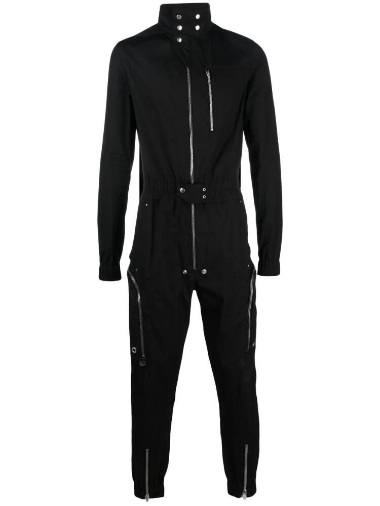 Rick Owens long-sleeve zip-up jumpsuit - Black Cover