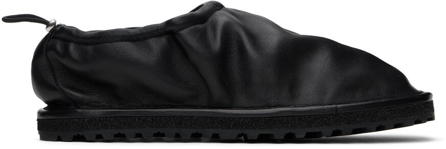 Dries Van Noten Black Drawstring Slippers Cover