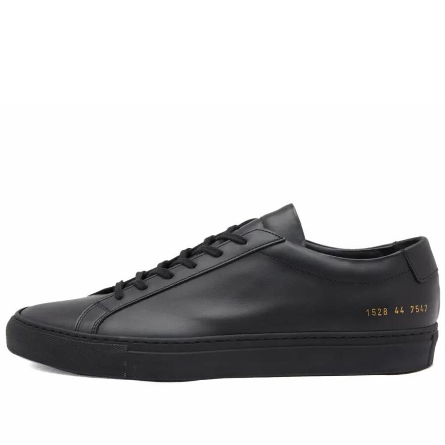 Common Projects Black Original Achilles Low-Top Sneakers Cover