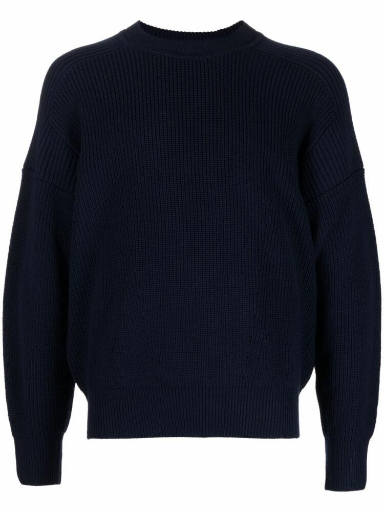 MARANT panelled wool jumper - Blue Cover