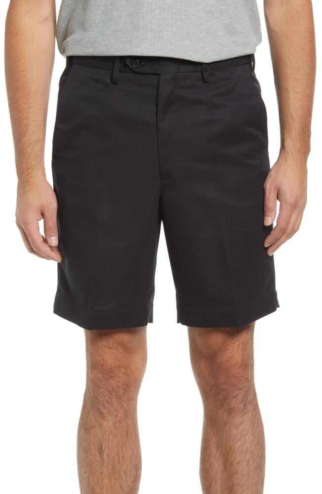 Berle Flat Front Shorts in Black Cover