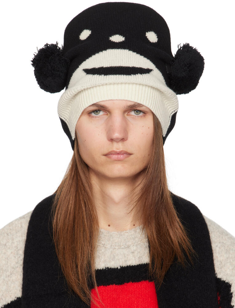 Walter Van Beirendonck Black & Off-White 9015 Walter Beanie Cover