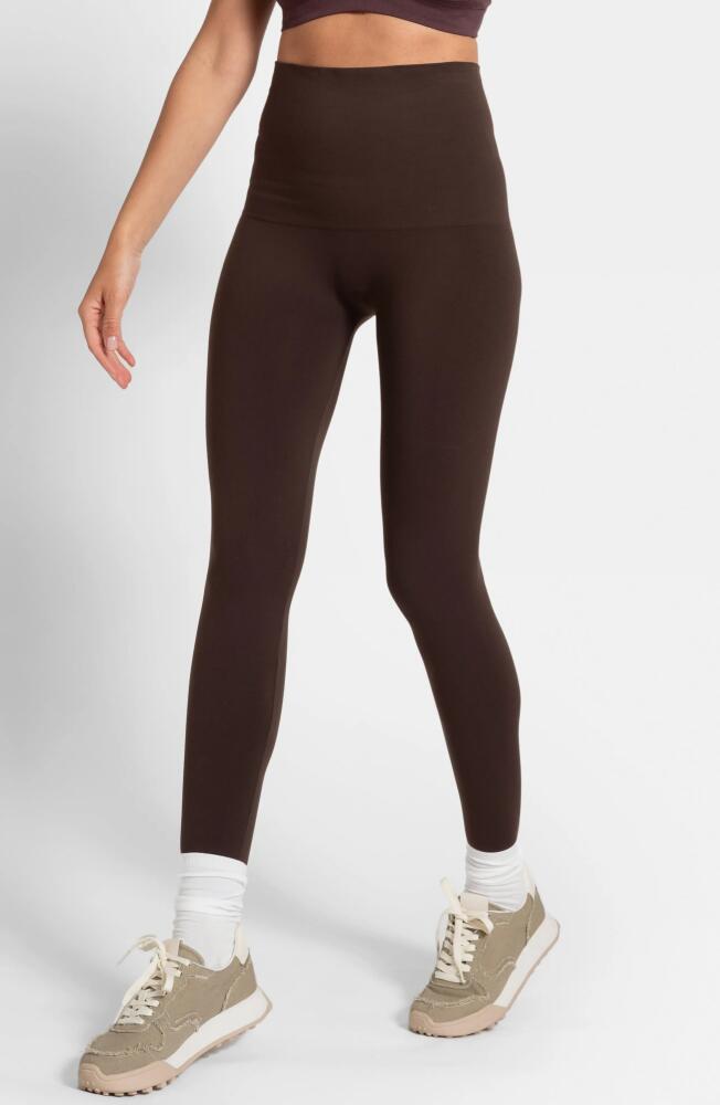 Seraphine Seamless Postpartum Leggings in Mocha Cover