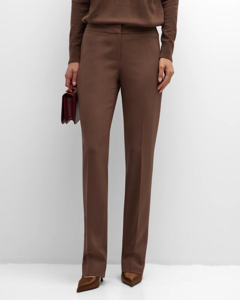 Lafayette 148 New York Barrow Luxe Italian Double-Face Pants Cover