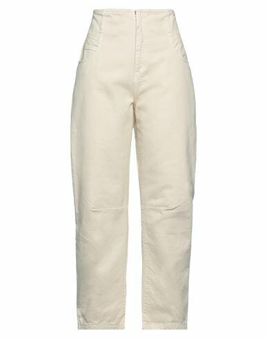 Brand Unique Woman Jeans Beige Cotton Cover