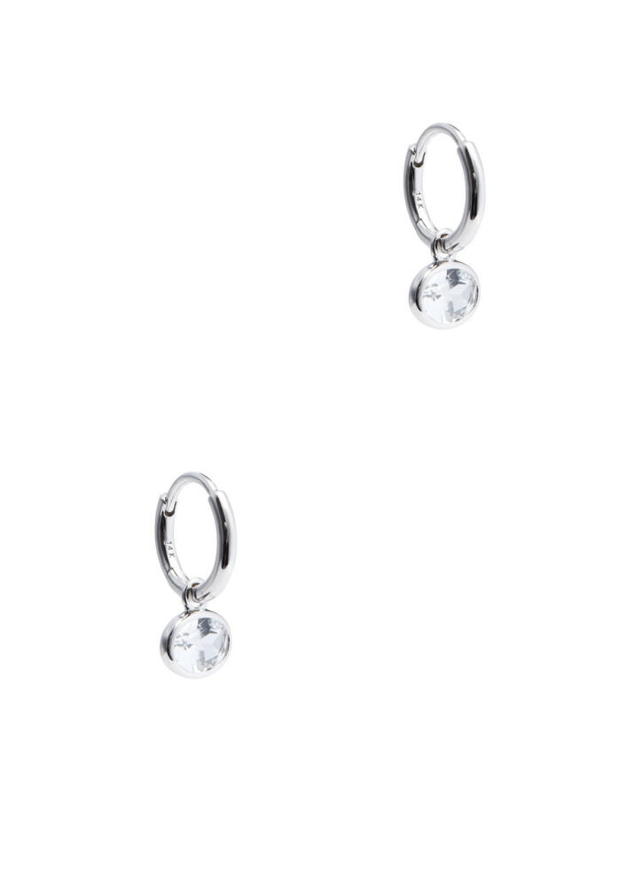 BY Pariah Orbit 14kt White Gold Hoop Earrings - Silver Cover