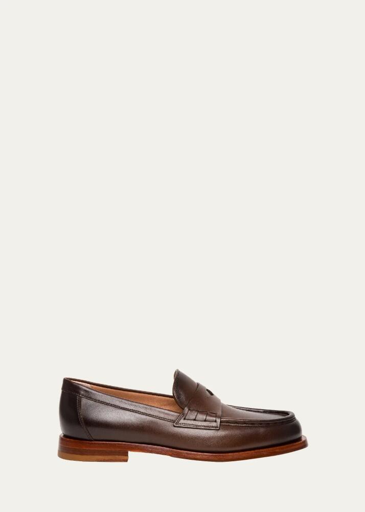 Santoni Airglow Classic Leather Penny Loafers Cover