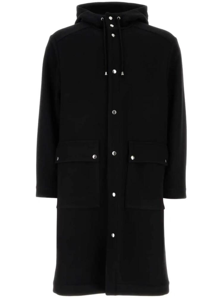 ASPESI drawstring buttoned parka - Black Cover