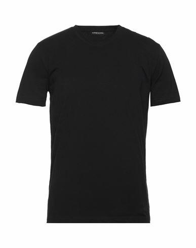 Costume National Man T-shirt Black Cotton, Polyester Cover