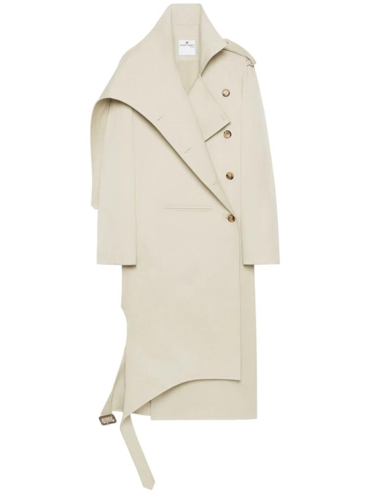 Courrèges oblique trench coat - Neutrals Cover