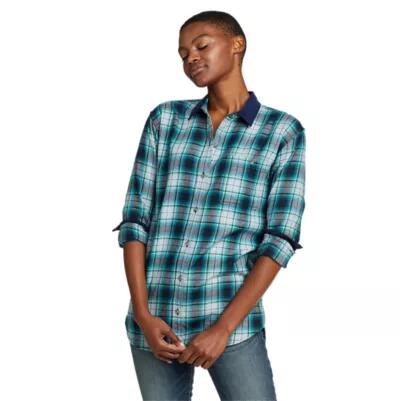 Eddie Bauer Women's Fremont Flannel & Corduroy Shirt Cover