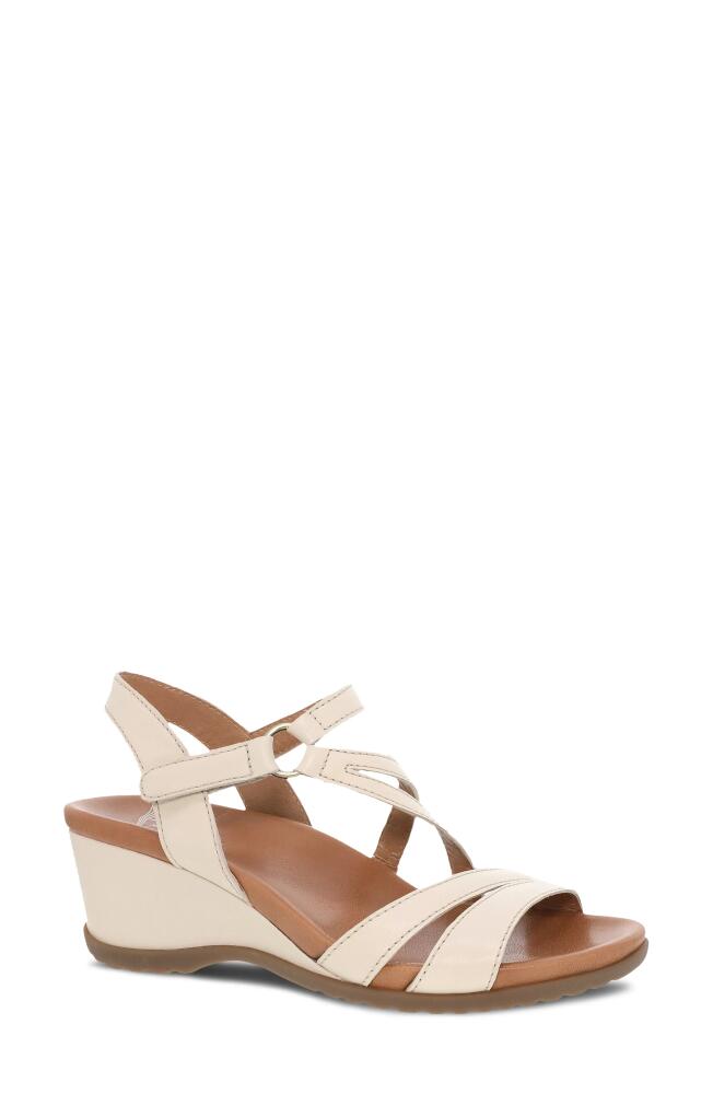 Dansko Addyson Wedge Sandal in Ivory Cover