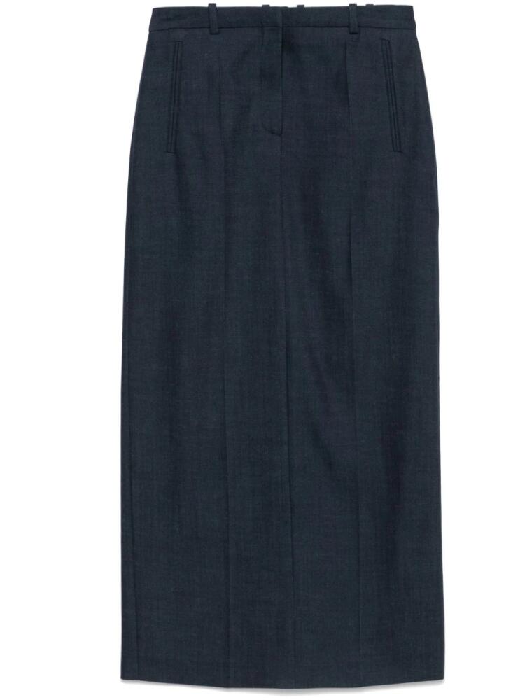 BOSS denim-effect maxi skirt - Blue Cover