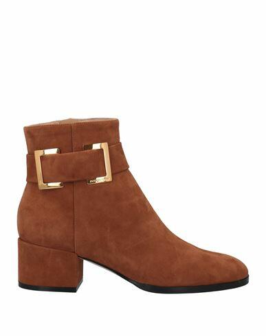 Sergio Rossi Woman Ankle boots Tan Soft Leather Cover