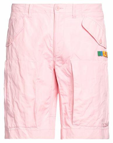 Moschino Man Shorts & Bermuda Shorts Pink Polyamide, Cotton, Metallic fiber Cover