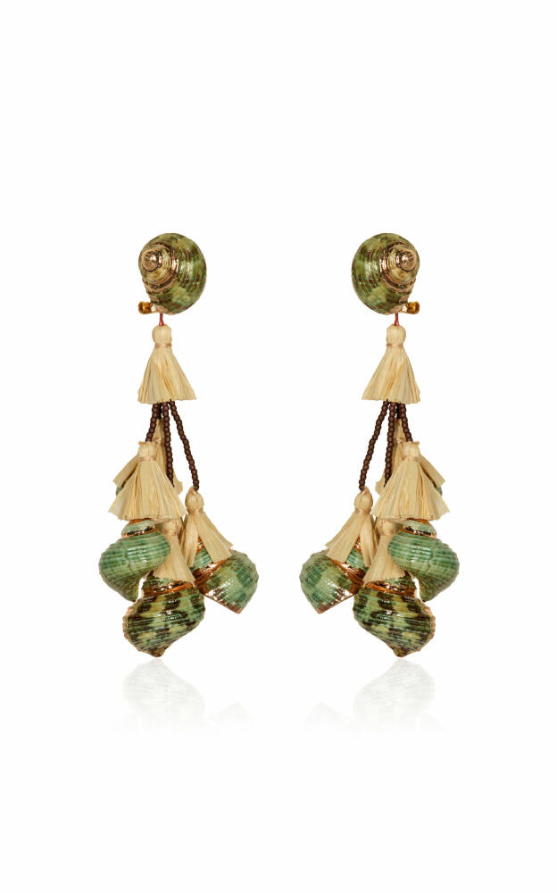 Johanna Ortiz - Espiral Sagrado Natural Shell Earrings - Green - Gifts For Her Cover