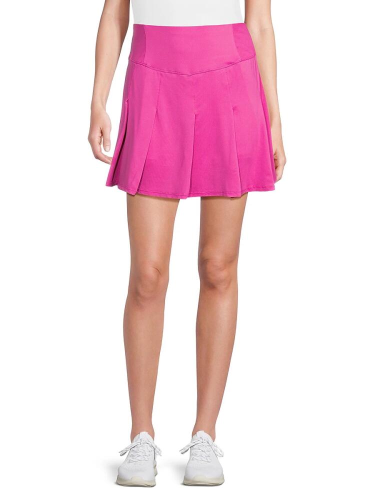 NANETTE nanette lepore Women's Panel Pleated Skort - Raspberry Cover