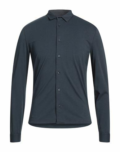 Majestic Filatures Man Shirt Midnight blue Cotton Cover