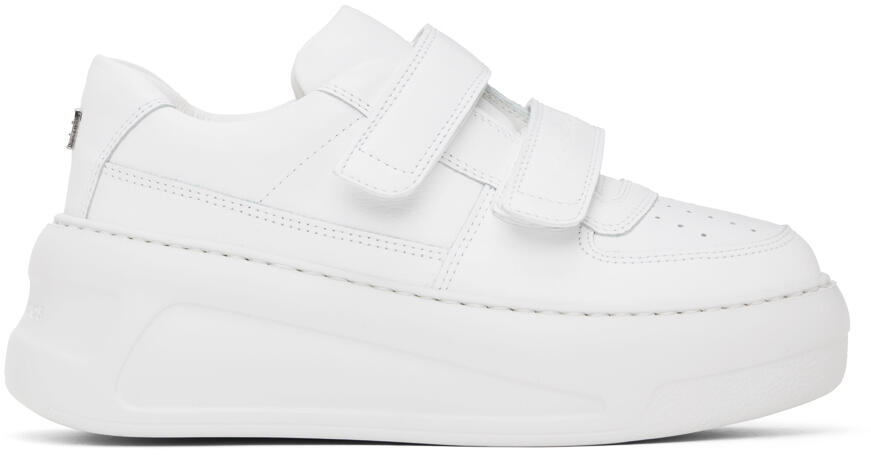 Acne Studios White Velcro Strap Platform Sneakers Cover