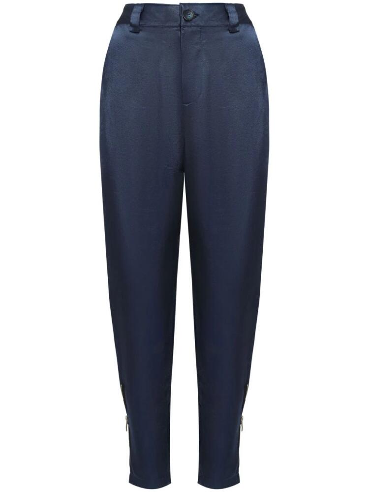 Uma | Raquel Davidowicz high-waisted tapered trousers - Blue Cover