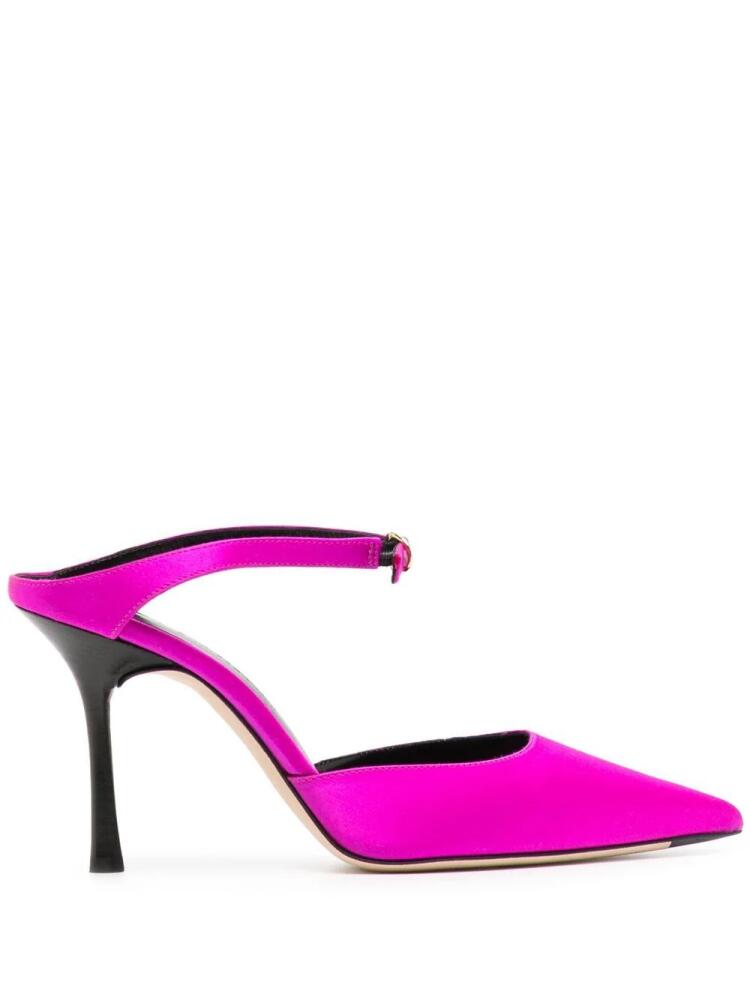 Victoria Beckham Jordy pointed-toe 90mm pumps - Pink Cover