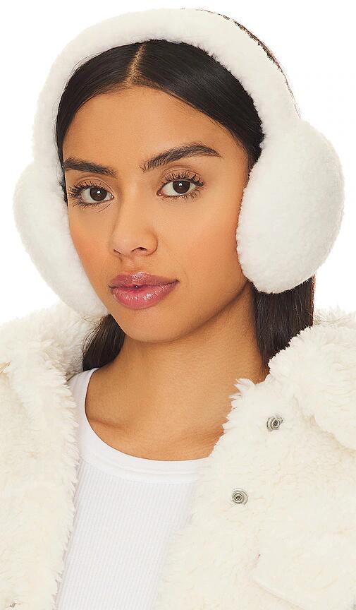 jocelyn Faux Shearling Earmuffs in Light Grey Cover