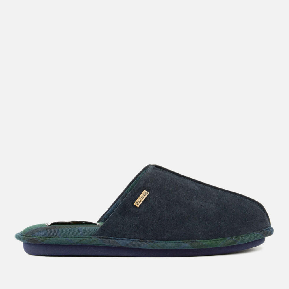 Barbour Men's Foley Suede Slippers - Navy Cover