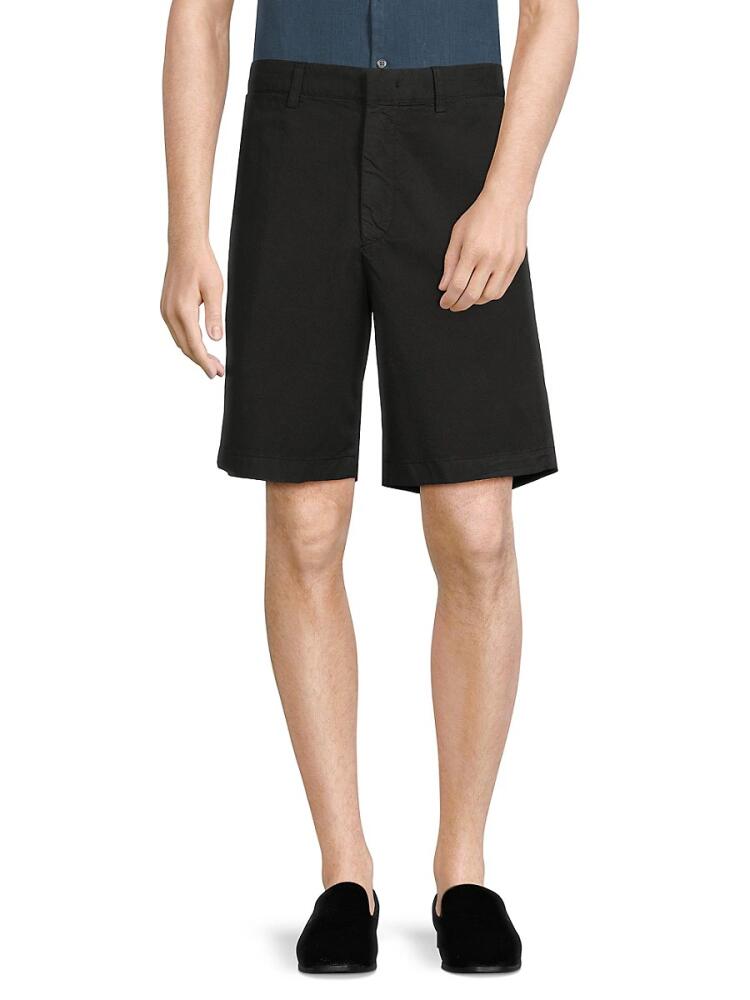 Theory Men's Baxter Solid Shorts - Black Cover