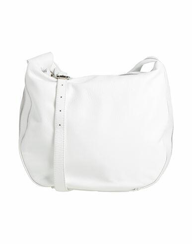 Laura Di Maggio Woman Cross-body bag White Leather Cover