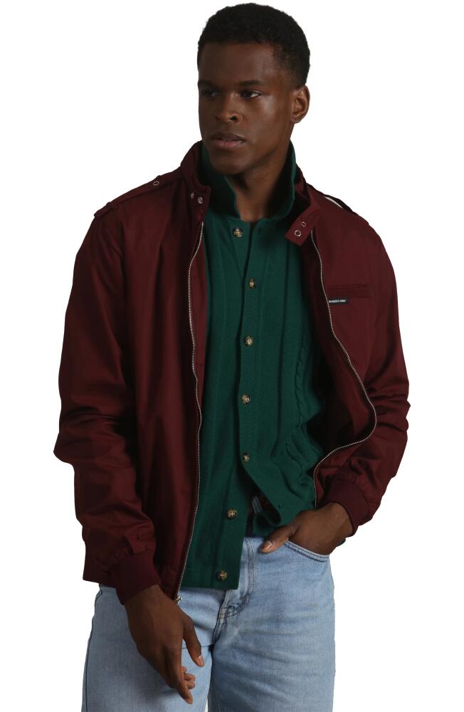 Members Only Classic Iconic Racer Jacket in Burgundy Cover