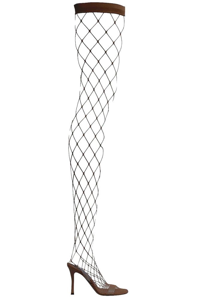 Stella McCartney Stella 100 Fishnet Pump in Brown Cover